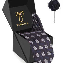 TADWILL Men Printed Silk Broad Tie-image-79