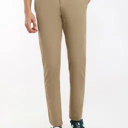 ColorPlus Men Slim Fit Mid-Rise Trousers-image-99