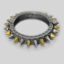 Niscka Oxidised Silver Plated Bangle image 3