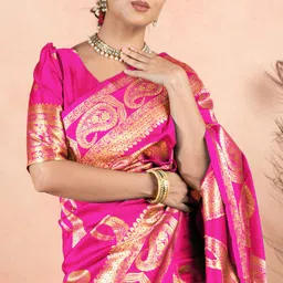 Subham Paisley Woven Design Saree-picture-34