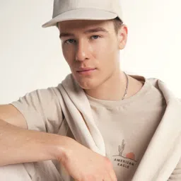 AMERICAN EAGLE OUTFITTERS Men Embroidered Cotton Baseball Cap image 2