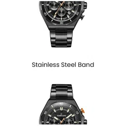 TORNADO Men Dial & Stainless Steel Bracelet Style Straps Analogue Watch T24104-BBBB image 3