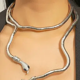 Tipsy closet Silver-Plated Stainless Steel Necklace-image-74
