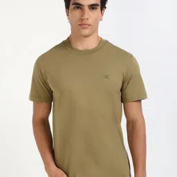 Calvin Klein Jeans Men Solid Round Neck Cotton T-shirt-picture-38