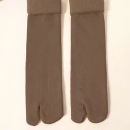 FIMS Women Pack Of 3 Striped Calf Length Thumb Socks image 2