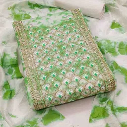 KALINI Dyed Sequinned Unstitched Dress Material-picture-22