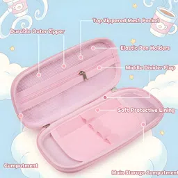 thetaurusthreads Hello Kitty Cinnamoroll Art EVA Pencil Box image 2