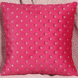 TANLOOMS Magenta Velvet Square Cushion Covers-picture-14