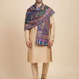 MUFFLY Men Woven Design Stole-picture-12