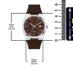 SWADESI STUFF Men Dial & Straps Analogue Watch AKASH SILICON BROWN 9 image 5