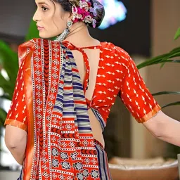 all about you Striped Pure Cotton Saree image 4