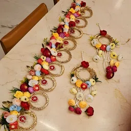 Nutts Yellow & Red Floral Bandhanwar Toran image 2