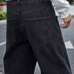 AngelFab Men Relaxed Fit High-Rise Light Fade Stretchable Jeans image 5