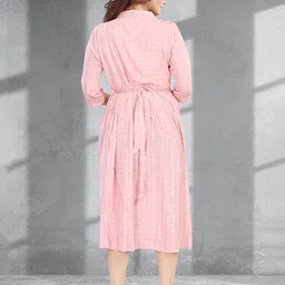 MomsBae Women Maternity A-Line Midi Dress image 5