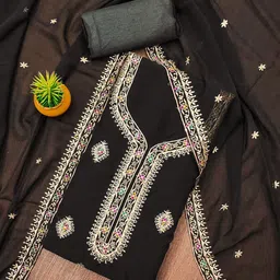 LeeliPeeri Designer Embroidered Unstitched Dress Material-picture-31