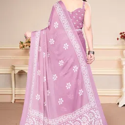 MAGNEITTA Batik Pure Chiffon Saree image 5