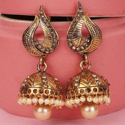 Anouk Dome Shaped Jhumkas Earrings-picture-19