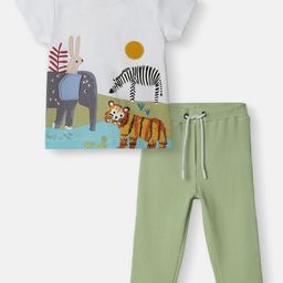 Nauti Nati Boys Printed Short Sleeves Pure Cotton T-shirt With Trouser-picture-40