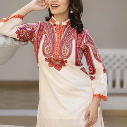 AUTUMN LANE Bhakti Crimson Cotton Co-Ord Set image 2