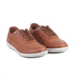 Red Chief Men Leather Lace-Ups Round Toe Sneakers-image-80