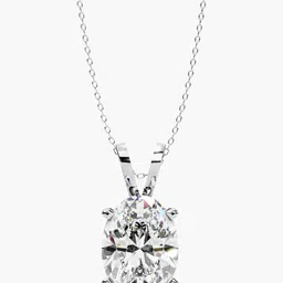VALANOVA BIS Hallmark 14KT White Gold Diamond Studded Pendant - 1.01 gm-image-84