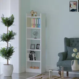 das Colton Bookshelf Cabinet Book Rack Organizer with Shelves for Home Library Engineered Wood Open Book Shelf-picture-18