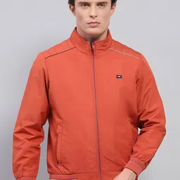 Monte Carlo Men Mock Collar Solid Casual Sporty Jacket image 1