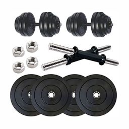 HackerX 10 Pieces Rubber Adjustable Dumbbell Set - 4 kg Each-picture-33