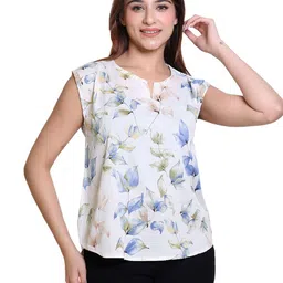 Varenyam Women Floral Printed Georgette Top-image-94