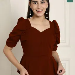 Tromko Pack Of 2 Solid Sweetheart Neck Top-picture-13