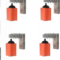 SOMIL Orange Glass Cylinder Printed Wall Lamps-picture-23