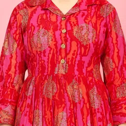 muhuratam Mom&Bae Women Maroon Kurtas image 3