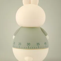 COMICSENSE Green & Beige Colourblocked Animal Shaped Traditional Alarm Clock image 3