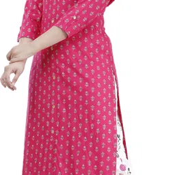 vishakha style Women Viscose Rayon Kurta Palazzo Set image 5