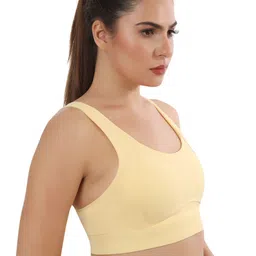 Bella Voste Full Coverage Lightly Padded Dry Fit Workout Bra- All Day Comfort image 2