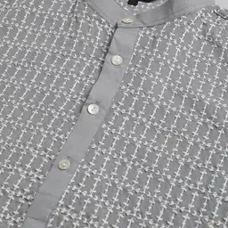 SOJANYA Geometric Embroidered Thread Work Pure Cotton Kurta image 5