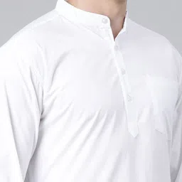 Kryptic Band Collar Cotton Long Sleeves Straight Kurta image 4