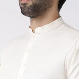 KISAH Mandarin Collar Straight Regular Kurta image 3