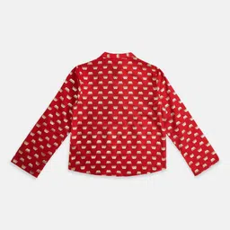 indus route by Pantaloons Boys Mandarin Collar Ethnic Motifs Printed Kurta image 2