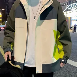 Mast & Harbour Men Hooded Colourblocked Tailored Jacket image 5