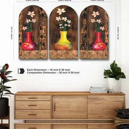 Livin'luxe Multicoloured MDF Wall Fashion image 4