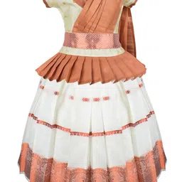 AMIRTHA FASHION Girls Woven Design Ready to Wear Lehenga & Blouse With Dupatta-picture-26