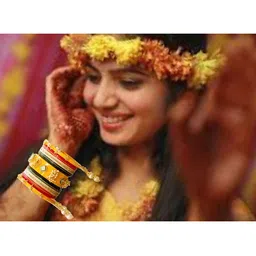 Align Set Of 2 Gold-Plated Pearl BeadedChudas Bangles image 2