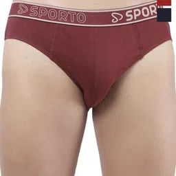 Sporto by Macho Pack Of 3 Cotton Mid-Rise Basic Briefs-image-96