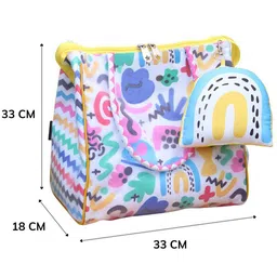 ROSADA Unisex Abstract Printed Shopper Tote Bag image 3