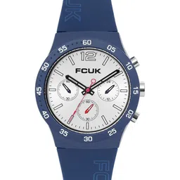 FCUK Unisex Silver White Sunray Round Dial Chronograph Analog Watch FC191U-picture-30