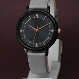 VIRAKTI Women Leather Straps Analogue Watch G-09-GREY BELT-M-picture-42