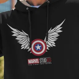 TOGS & TERRE Men Printed Hooded Sweatshirt image 2