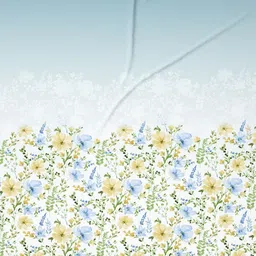 DDecor Blue & Green Printed Pure Cotton 144 TC King Bedsheet Set 2.29m x 2.74m image 5