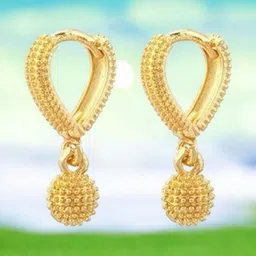 SHREE KRISHNA SHOPPING Women Gold-Plated Hoop Earrings-picture-32